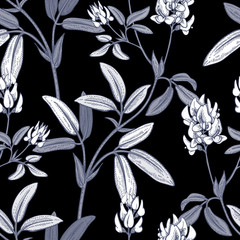 Seamless vector floral pattern. © marinavorona