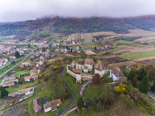 Alma Vii saxon village and fortified Church in Transylvania, Romania