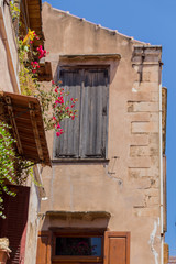 Old building in The Old City of Rethymno, Greece.