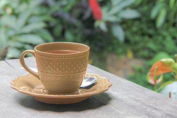 Tea cup at the jungle
