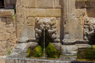 The Rimondi Fountain in Rethymno, Crete, Greece.