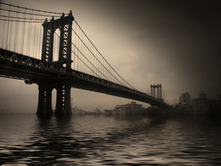 Fototapeta na wymiar NYC Bridge