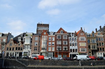 Fototapeta na wymiar Building in Amsterdam