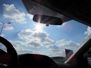 Raggio di sole durante il viaggio - sereno