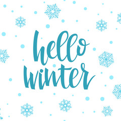 Hello winter concept.