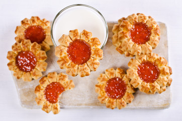Shortbread with jam