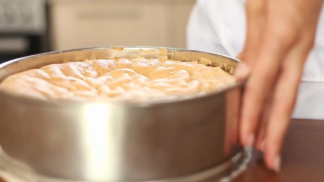 freshly baked cake for the cake