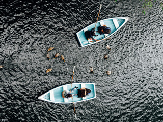 Two boats, two couples