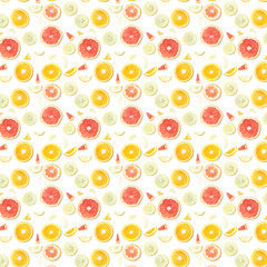 pattern made of citrus fruits