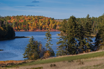 Fall River in rural Prince Edward Island, Canada.