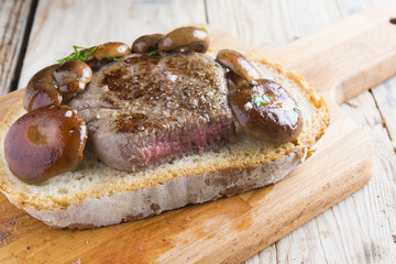 Beef and mushrooms