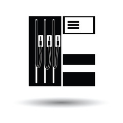 First birthday cake icon Vector illustration