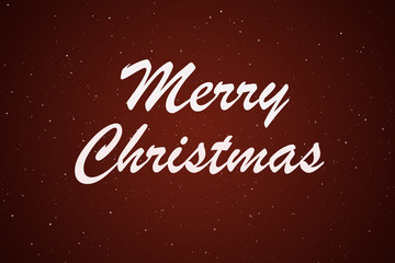 Obraz na płótnie Canvas Christmas card. Merry christmas typography, handwriting. Holiday message