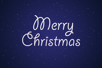 Naklejka na ściany i meble Christmas card. Merry christmas typography, handwriting. Holiday message