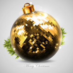 golden Christmas ball