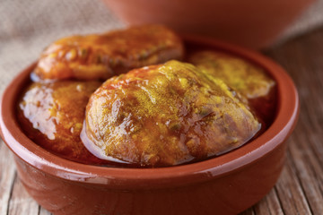 peeled prickly pear fruits