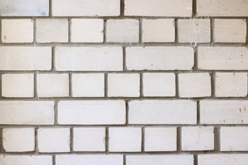 old white brick wall texture for background