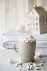 Сup of hot cocoa 
