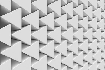 Wall of paper prisms
