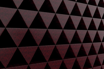 Wall of stone prisms