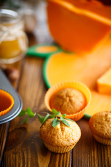 Sweet pumpkin muffins