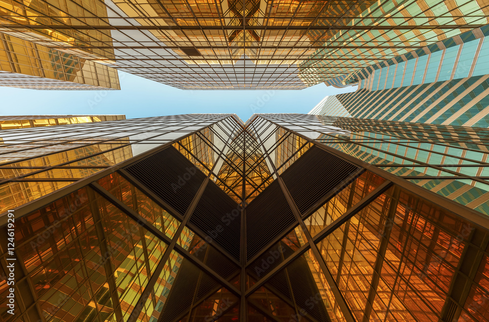 Aufkleber building abstract