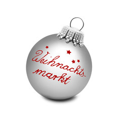 Christbaumkugel Weihnachtsmarkt