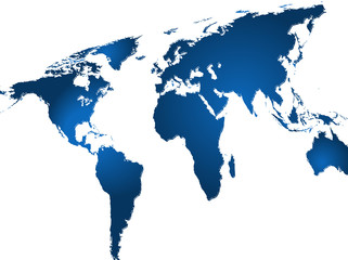 blue world map vector