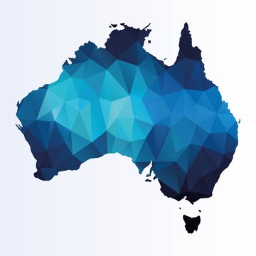 Polygonal map of Australia