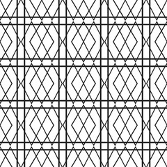 Naklejka premium Seamless geometric patterns, abstract ornaments. Vector illustration. White background.