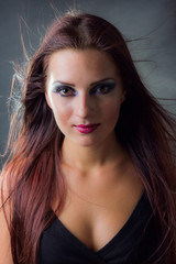 Beautiful female model,close up