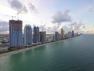 Naklejka premium Aerial photo Sunny Isles Beach FL