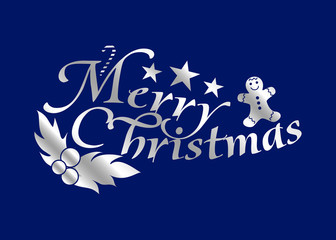 merry christmas silver