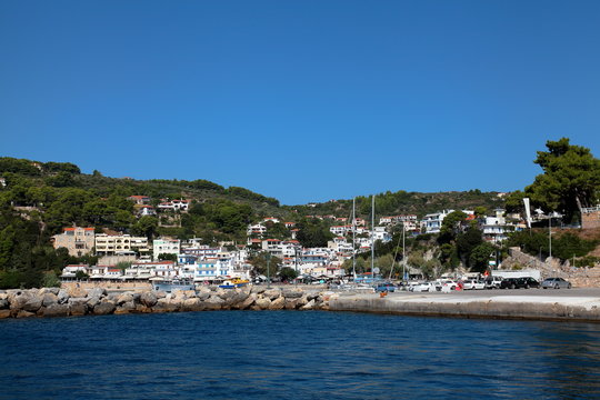 Patitiri,the view from the sea,Alonissos,Greece