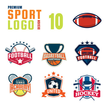 Sport logo design set