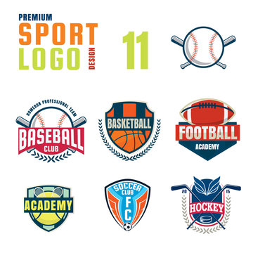 Sport logo design set