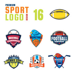 Sport logo design set