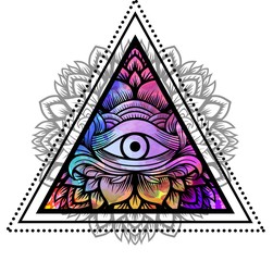 Third eye with mandala