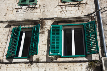 Architecture in the old town of Split, Dalmatia, Croatia