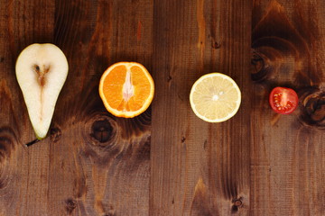 Healthy food. Vitamin. Fruit. panoramic shot. Fruit collection. health