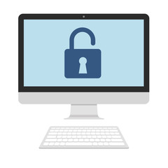 Locked system on screen