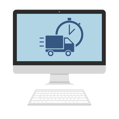 Delivery icon on screen