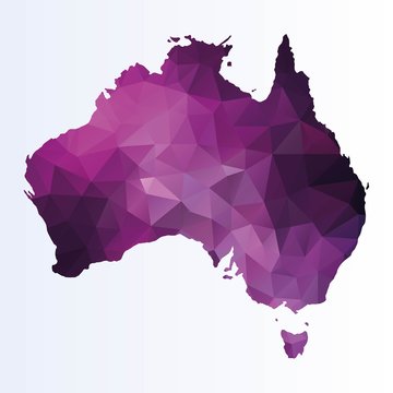 Polygonal map of Australia