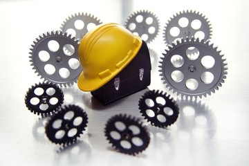 Concept of a factory workforce