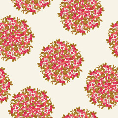 Cranberry seamless pattern