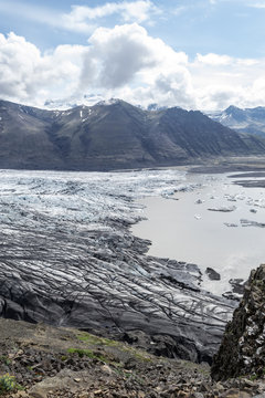 Skaftafellsjokull glacie one of the most impresive of Iceland