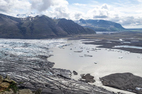 Skaftafellsjokull glacie one of the most impresive of Iceland