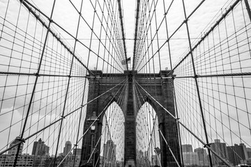 Crossing the Brooklyn bridge