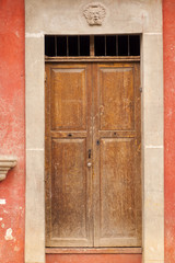 Old wooden door Antigua Guatemala