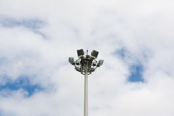 Spotlight with sky and cloud